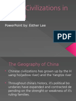 Early Civilizations in China: Powerpoint By: Esther Lee