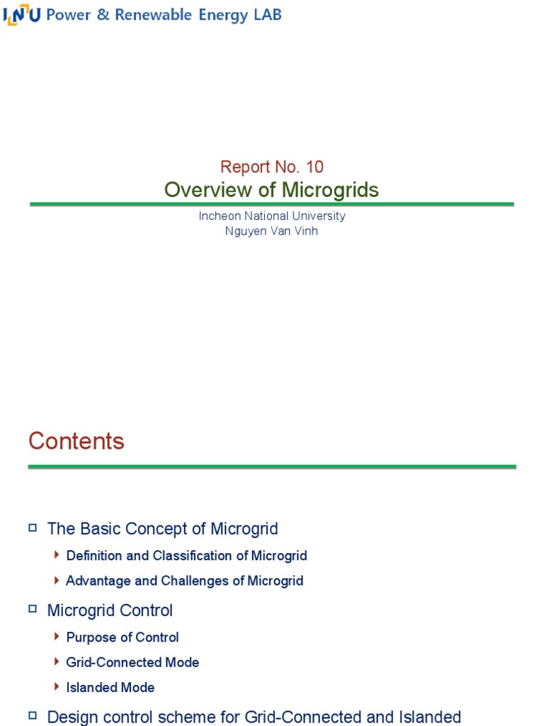 Overview of Microgrid Concepts | PDF | Science & Mathematics | Computers