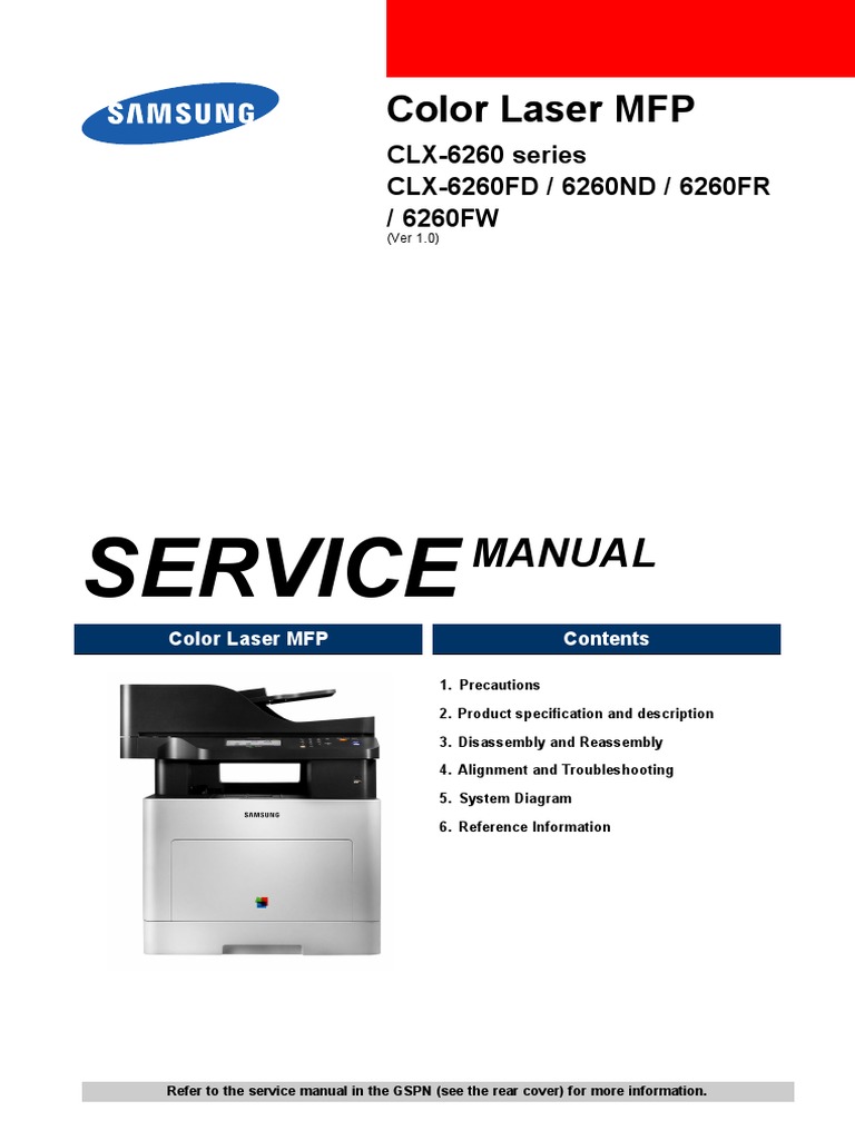 Samsung CLX6260 Series Eng PDF Electrostatic Discharge Ac Power