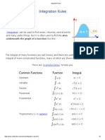 Integration Rules