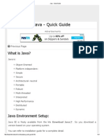 Java - Quick Guide