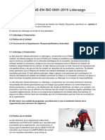 Capítulo 5 de UNE-En ISO 90012015liderazgo