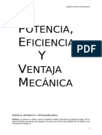 Potencia y Eficiencia Mecanica