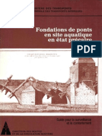 Fondations de Pont en Site Aquatique en État Précaire PDF