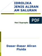 Pertemuan IV. Hidrolika Dan Jenis Aliran Dalam Saluran