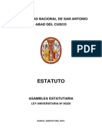 Estatuto Universitario 2015-UNSAAC