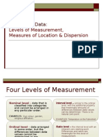 1 - Measures of Location Dispersion