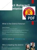District Rotaract Presentation 2015