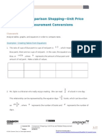 Lesson 19: Comparison Shopping-Unit Price and Related Measurement Conversions