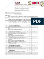 Industry Simulation Program Performance Eval.