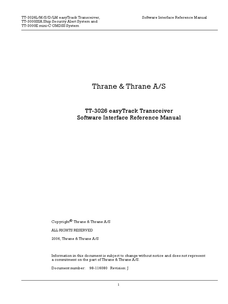 TT3026 Software Reference Manual | PDF | File Format | Computer Network
