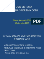 nuovo sistema giustizia sportiva