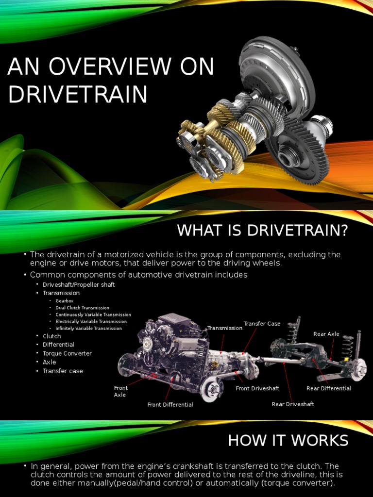 An Overview of Drivetrain | PDF | Transmission (Mechanics) | Clutch