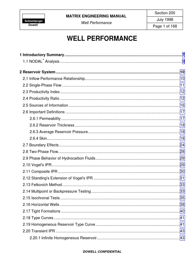 Well Performance Analysis Manual | PDF | Permeability (Earth Sciences ...
