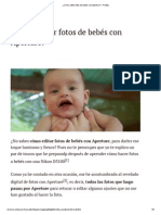 ¿Cómo Editar Fotos de Bebés Con Aperture_ - Protips