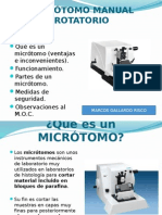 Micrótomo Manual Rotatorio(Mandado y Presentado)