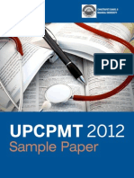 UPCPMT Medical 2012 Last Year Question Paper