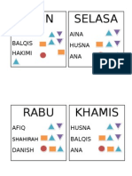 Jadual Bertugas Pss