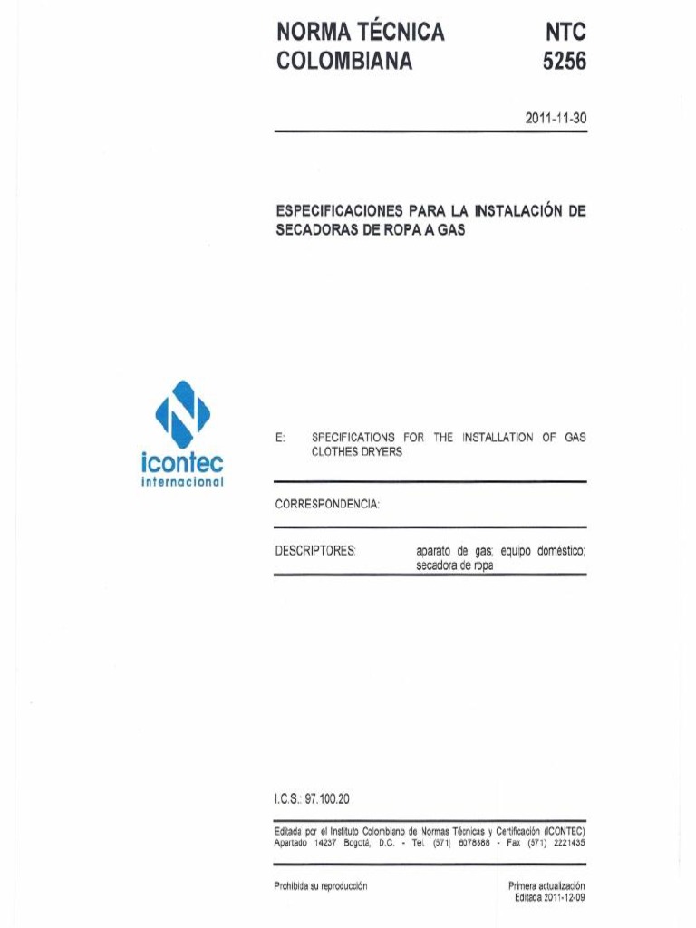 NTC - 5256 1° Act Inst Secadoras | PDF