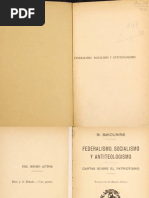 Bakunin, Mijaíl - Federalismo, Socialismo y Antiteologismo (Escaneado) PDF