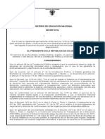 Decreto (Ascenso y Reubicación) 13 de Agosto de 2015