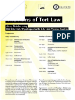 Aims of Tort Law Vienna 16-17 October 2015