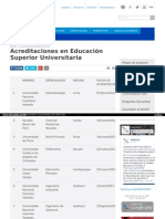 Estas Son Las 49 Carreras Universitarias Acreditadas Por El Sineace