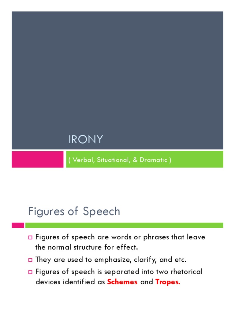 Irony PDF Irony Rhetorical Techniques