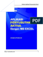 Aplikasi Penyusutan Excel