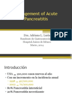 Management of Acute Pancreatitis