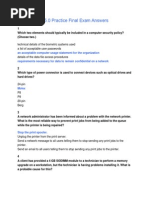 It-Essentials v5.0 Practice Final Exam Answers: An Acceptable Computer Usage Statement For The Organization