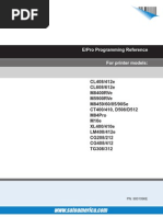 SATO E Pro Programming Reference