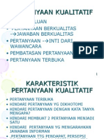 Pertanyaan Kualitatif