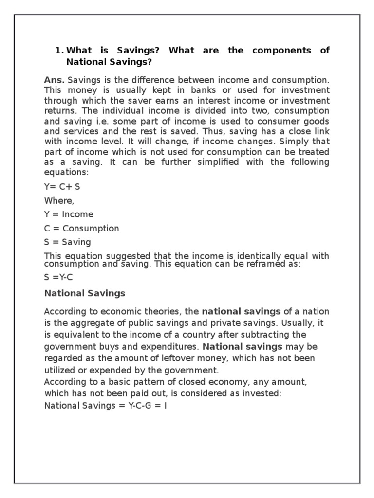 Understanding Savings and Rates | PDF | Income | Saving