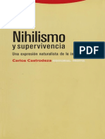 Nihilismo y Supervivencia Una Expresión Naturalista de Lo Inefable - Carlos Castrodeza
