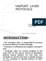 Transport Layer Protocols: By:-Abhinav Tripathi Cse 6 SEM