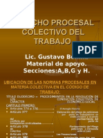 Derecho Procesal Laboral Colectivo Modificado. 27 Julio 2015.