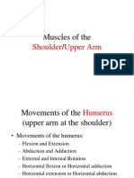 Muscles of the Shoulder and Upper Arm