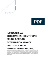 Students as Consumers Ovea Seas