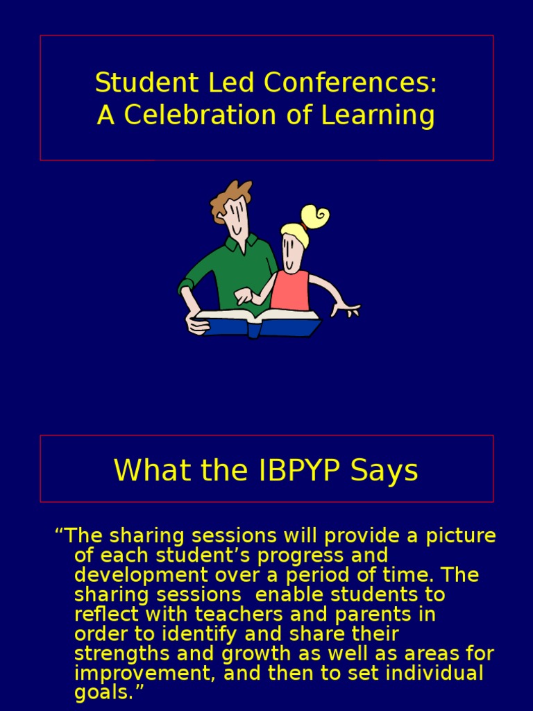 Student Led Conferences: A Learning Celebration | PDF | Teachers ...
