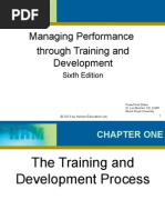 Chapter One - Management Performance Through Training and Development