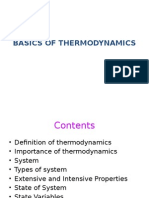 Basics of Thermodynamics