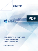 Сivil Society in Conflicts: From Escalation to Militarization