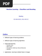 Machine Learning - Classifiers and Boosting: Reading CH 18.6-18.12, 20.1-20.3.2