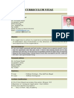 Curriculum Vitae: Pankaj Kumar Prasad