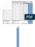 Controle Estatístico de Acidentes de Trabalho - Planilha Exc