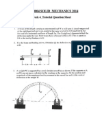 Mee30004 Solid Mechanics 2014: Week 4 - Tutorial Question Sheet