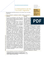 Bacteriologia e Hidroquimica Rios Montaña Tucuman