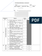 237266754 Teaching Evaluation Checklist