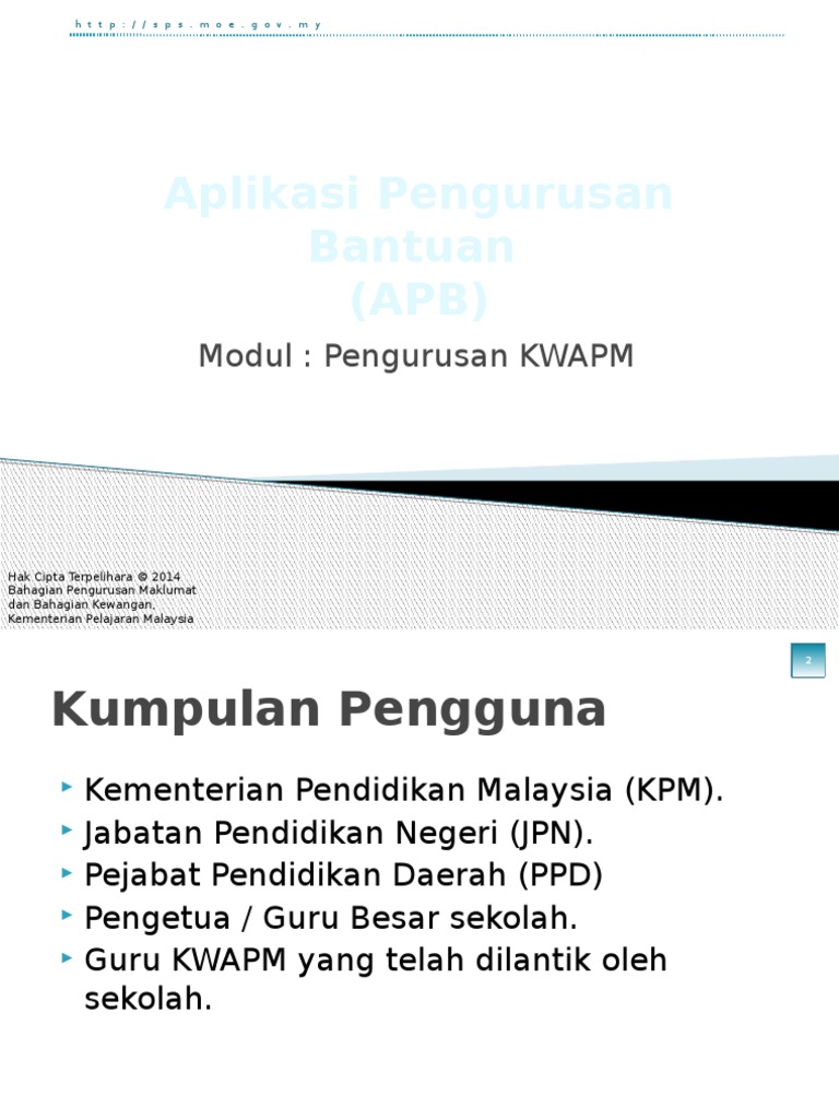 Apb Kwapm Taklimat Asas Pengemaskinian Data Di Sekolah Pdf
